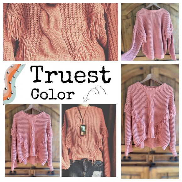 Fringe Sweater Crewneck - Picture 6 of 8